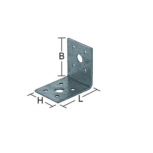 Hoekverbinder 40X 40X 60 verzinkt